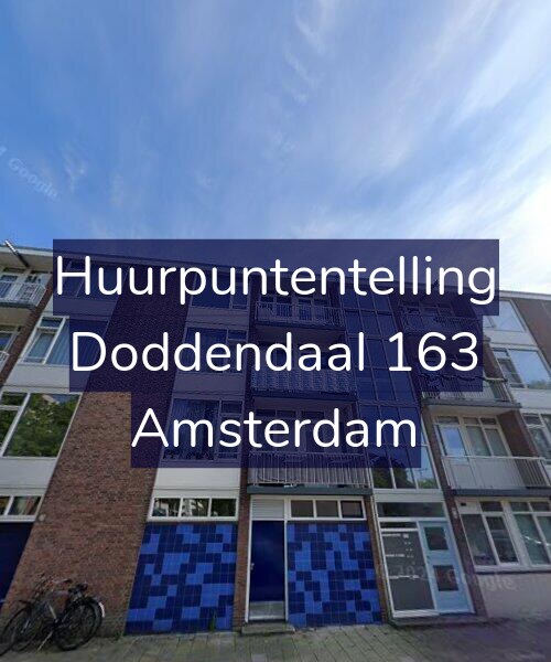 Foto gevel Huurpuntentelling voor Doddendaal 163, Amsterdam