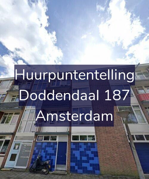 Foto gevel Huurpuntentelling voor Doddendaal 187, Amsterdam