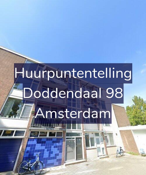 Foto gevel Huurpuntentelling voor Doddendaal 98, Amsterdam