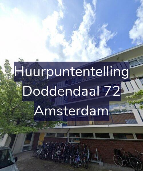 Foto gevel Huurpuntentelling voor Doddendaal 72, Amsterdam