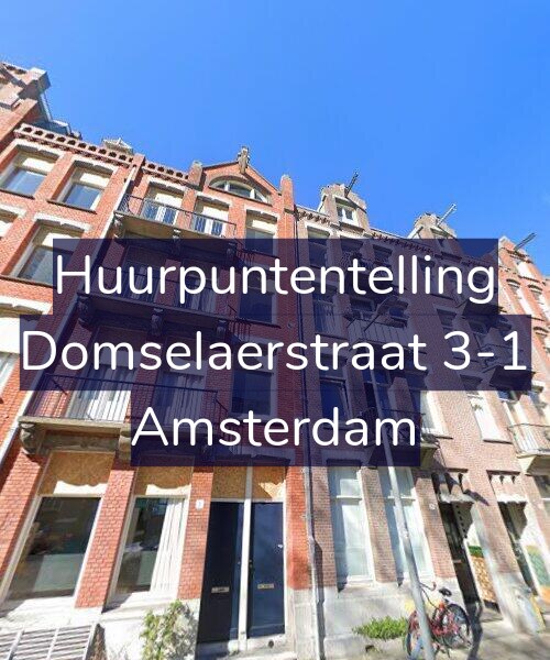 Foto gevel Huurpuntentelling voor Domselaerstraat 3-1, Amsterdam