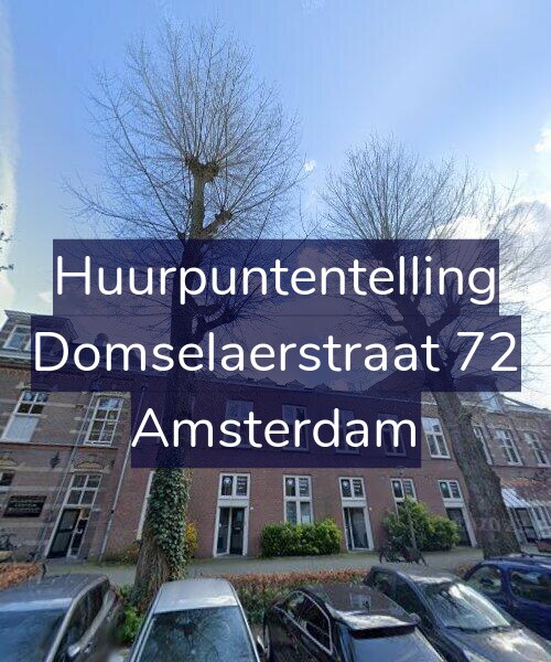 Foto gevel Huurpuntentelling voor Domselaerstraat 72, Amsterdam