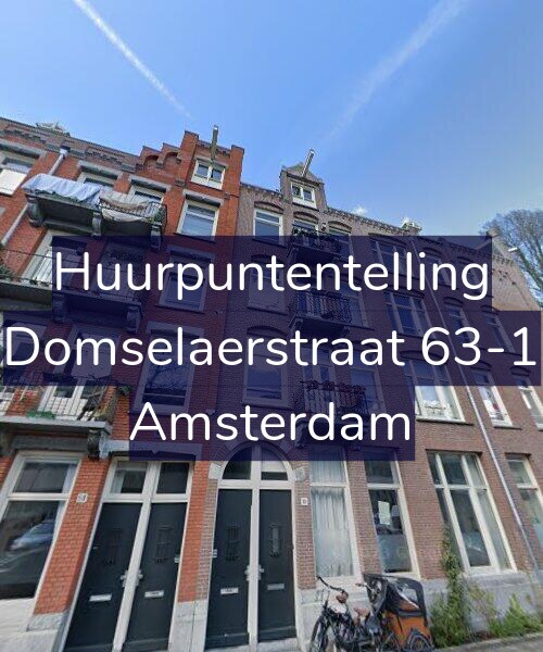 Foto gevel Huurpuntentelling voor Domselaerstraat 63-1, Amsterdam