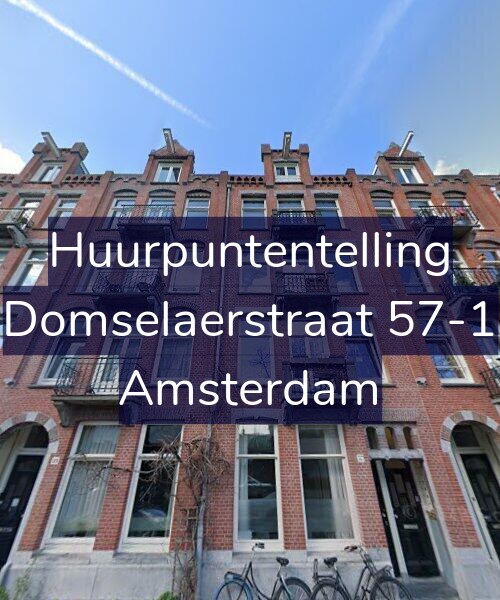 Foto gevel Huurpuntentelling voor Domselaerstraat 57-1, Amsterdam