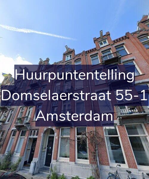 Foto gevel Huurpuntentelling voor Domselaerstraat 55-1, Amsterdam