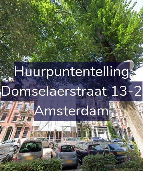 Foto gevel Huurpuntentelling voor Domselaerstraat 13-2, Amsterdam