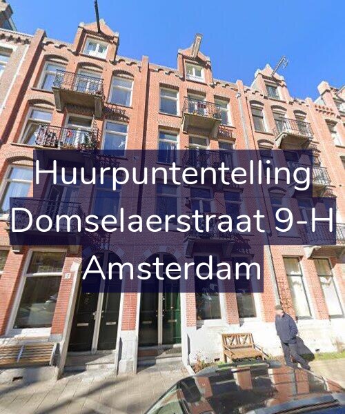Foto gevel Huurpuntentelling voor Domselaerstraat 9-H, Amsterdam