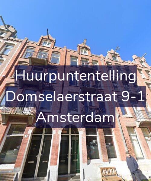 Foto gevel Huurpuntentelling voor Domselaerstraat 9-1, Amsterdam