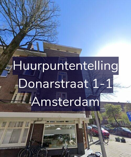 Foto gevel Huurpuntentelling voor Donarstraat 1-1, Amsterdam