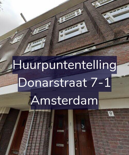Foto gevel Huurpuntentelling voor Donarstraat 7-1, Amsterdam