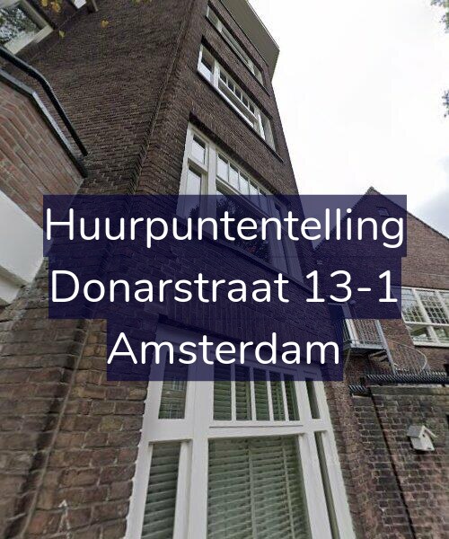 Foto gevel Huurpuntentelling voor Donarstraat 13-1, Amsterdam