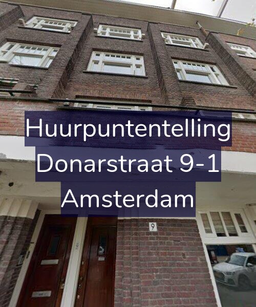 Foto gevel Huurpuntentelling voor Donarstraat 9-1, Amsterdam