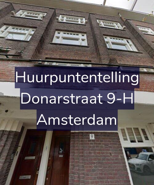 Foto gevel Huurpuntentelling voor Donarstraat 9-H, Amsterdam
