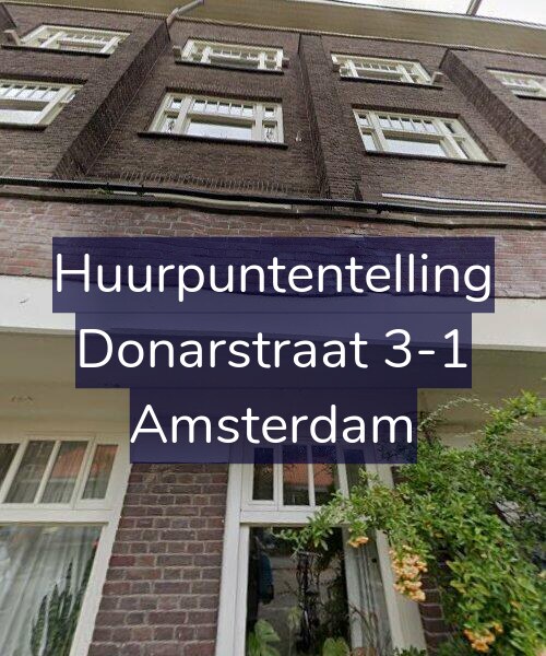 Foto gevel Huurpuntentelling voor Donarstraat 3-1, Amsterdam