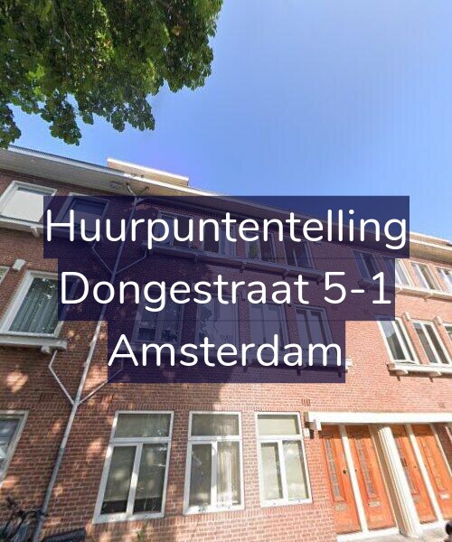 Foto gevel Huurpuntentelling voor Dongestraat 5-1, Amsterdam