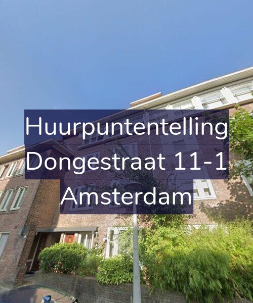 Foto gevel Huurpuntentelling voor Dongestraat 11-1, Amsterdam