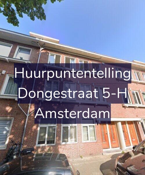 Foto gevel Huurpuntentelling voor Dongestraat 5-H, Amsterdam