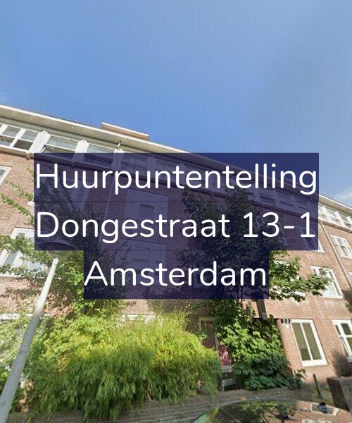 Foto gevel Huurpuntentelling voor Dongestraat 13-1, Amsterdam