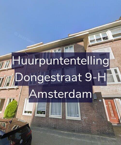 Foto gevel Huurpuntentelling voor Dongestraat 9-H, Amsterdam