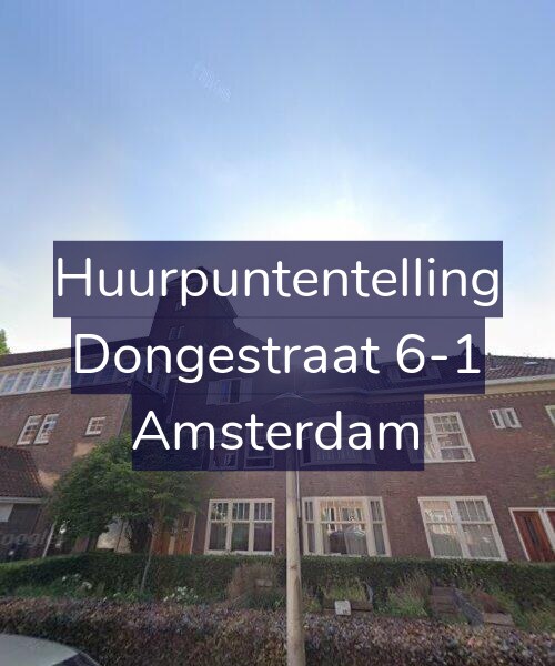Foto gevel Huurpuntentelling voor Dongestraat 6-1, Amsterdam