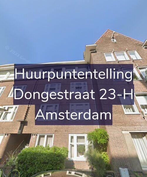 Foto gevel Huurpuntentelling voor Dongestraat 23-H, Amsterdam