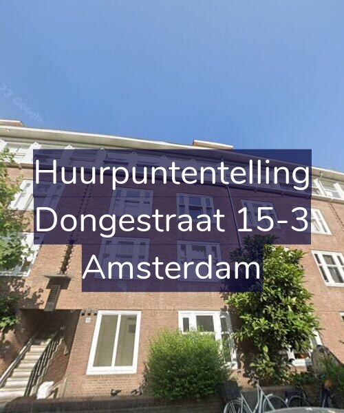 Foto gevel Huurpuntentelling voor Dongestraat 15-3, Amsterdam