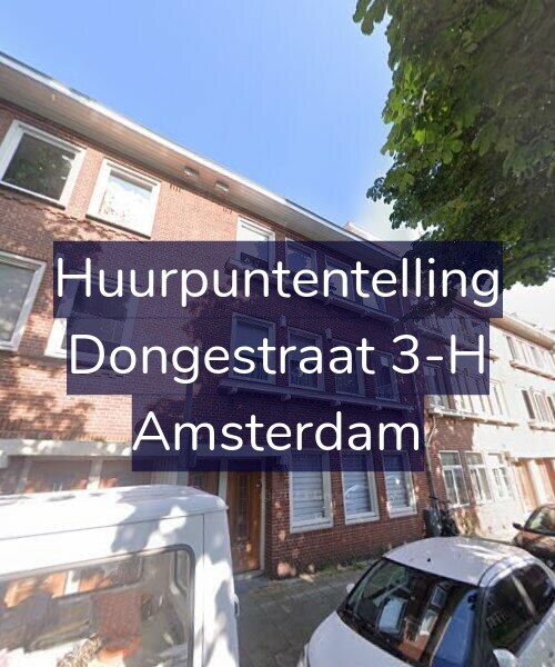 Foto gevel Huurpuntentelling voor Dongestraat 3-H, Amsterdam