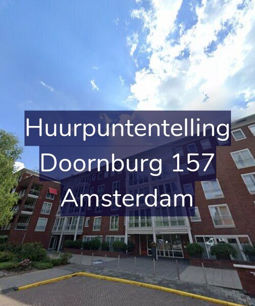 Foto gevel Huurpuntentelling voor Doornburg 157, Amsterdam