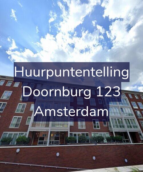 Foto gevel Huurpuntentelling voor Doornburg 123, Amsterdam