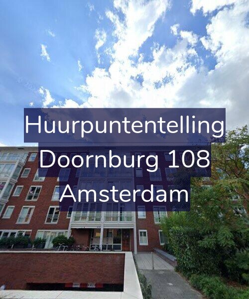 Foto gevel Huurpuntentelling voor Doornburg 108, Amsterdam