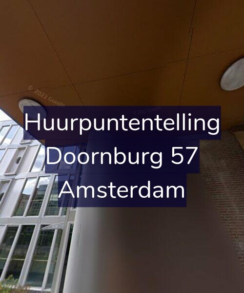 Foto gevel Huurpuntentelling voor Doornburg 57, Amsterdam