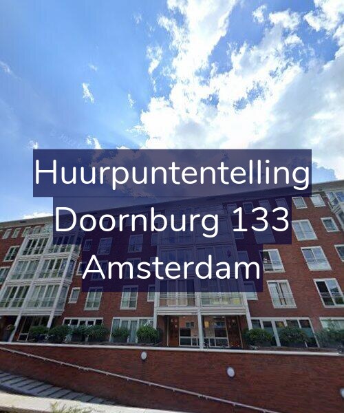 Foto gevel Huurpuntentelling voor Doornburg 133, Amsterdam