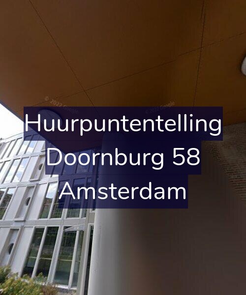 Foto gevel Huurpuntentelling voor Doornburg 58, Amsterdam