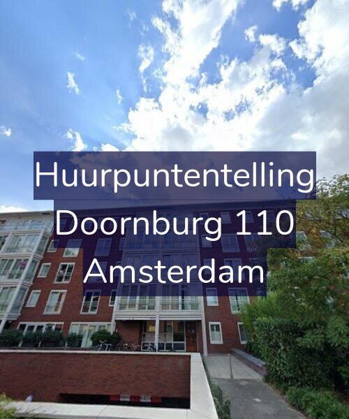 Foto gevel Huurpuntentelling voor Doornburg 110, Amsterdam