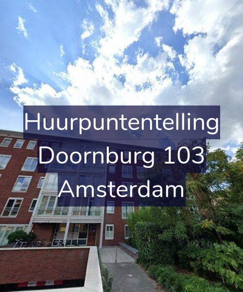 Foto gevel Huurpuntentelling voor Doornburg 103, Amsterdam