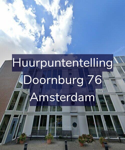 Foto gevel Huurpuntentelling voor Doornburg 76, Amsterdam