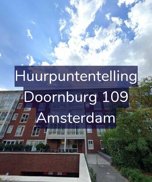Foto gevel Huurpuntentelling voor Doornburg 109, Amsterdam