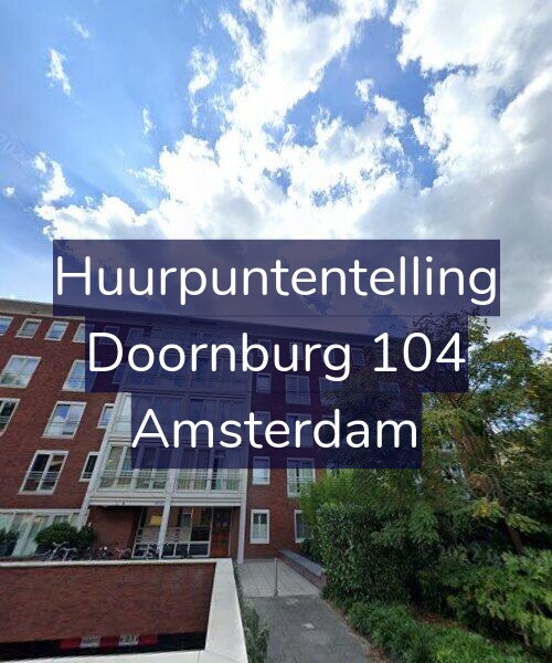 Foto gevel Huurpuntentelling voor Doornburg 104, Amsterdam