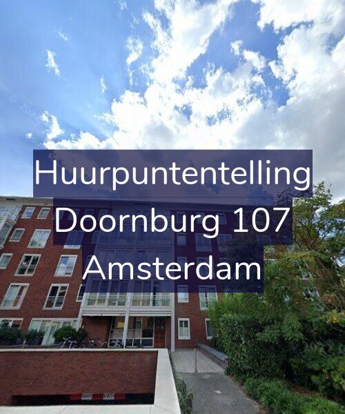 Foto gevel Huurpuntentelling voor Doornburg 107, Amsterdam