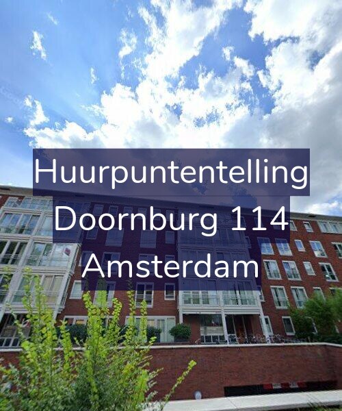 Foto gevel Huurpuntentelling voor Doornburg 114, Amsterdam