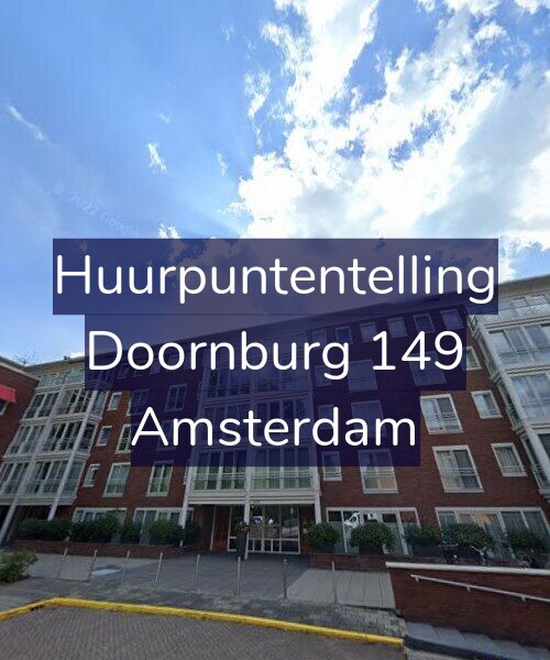 Foto gevel Huurpuntentelling voor Doornburg 149, Amsterdam