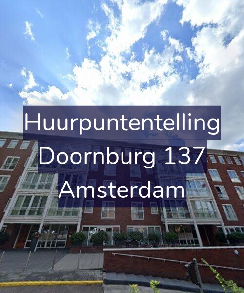 Foto gevel Huurpuntentelling voor Doornburg 137, Amsterdam