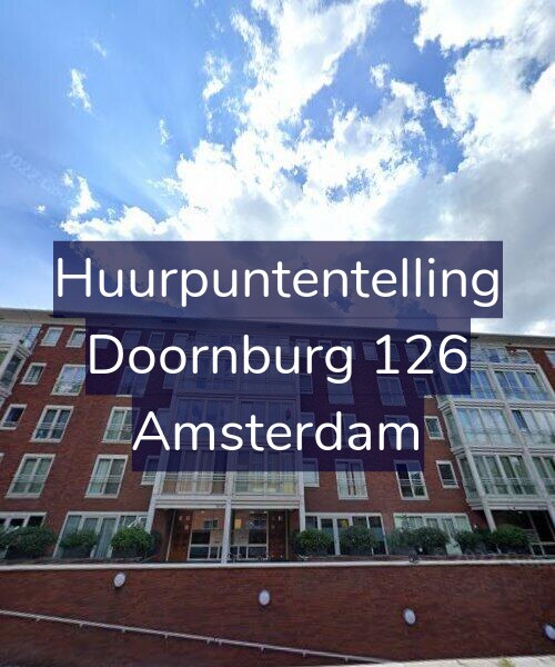 Foto gevel Huurpuntentelling voor Doornburg 126, Amsterdam