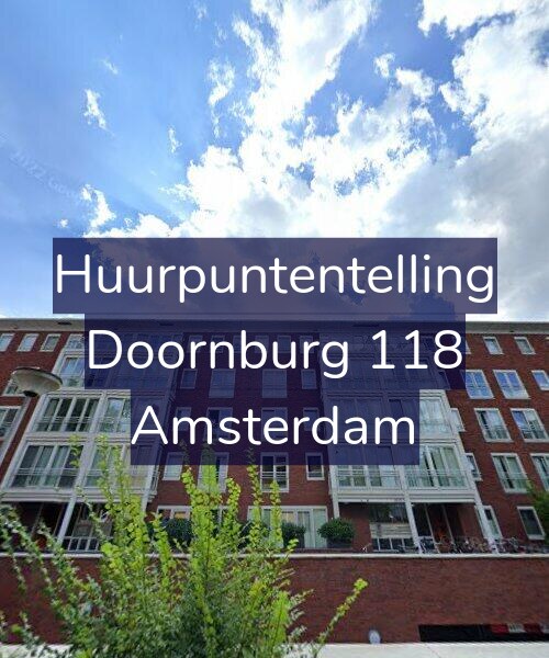 Foto gevel Huurpuntentelling voor Doornburg 118, Amsterdam