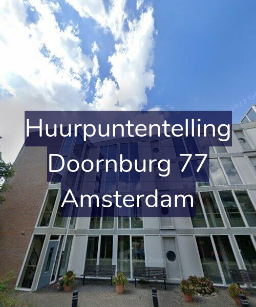 Foto gevel Huurpuntentelling voor Doornburg 77, Amsterdam