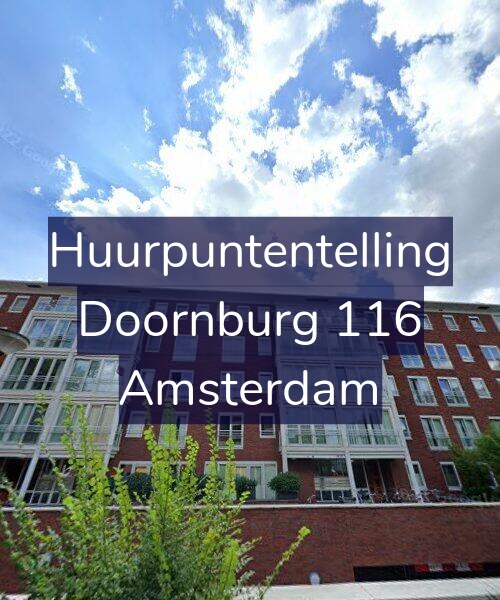Foto gevel Huurpuntentelling voor Doornburg 116, Amsterdam