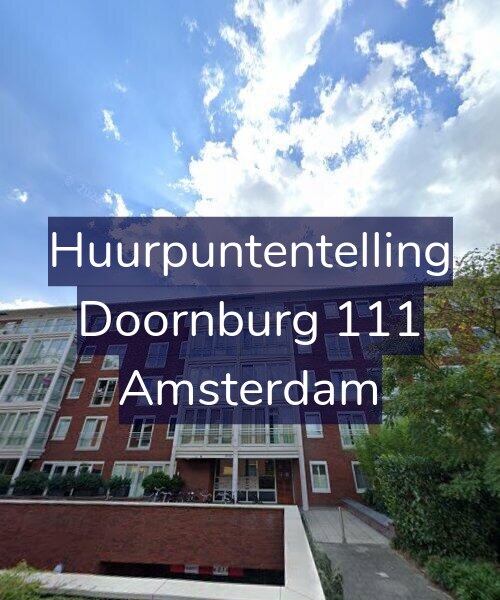 Foto gevel Huurpuntentelling voor Doornburg 111, Amsterdam