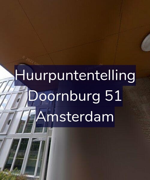 Foto gevel Huurpuntentelling voor Doornburg 51, Amsterdam