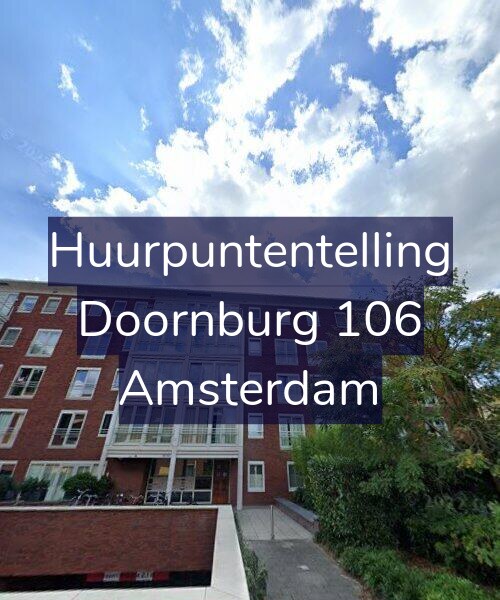 Foto gevel Huurpuntentelling voor Doornburg 106, Amsterdam