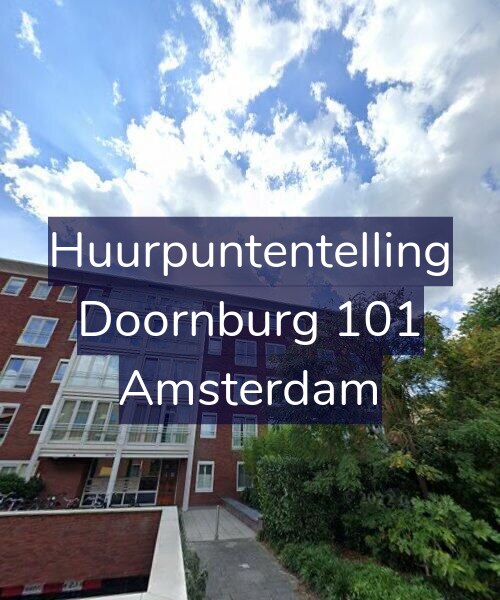 Foto gevel Huurpuntentelling voor Doornburg 101, Amsterdam